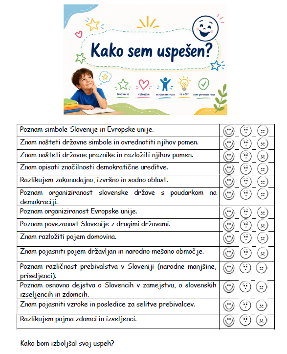 Gradivo Družba kriteriji uspešnosti