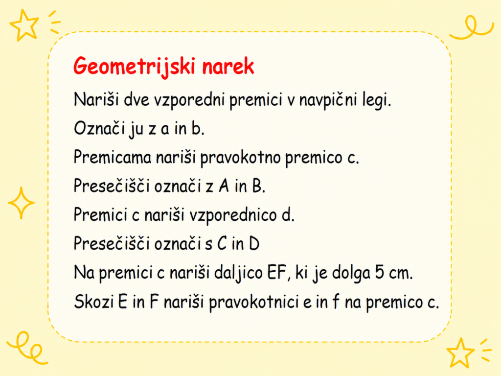 Gradivo Matematika geometrijski narek